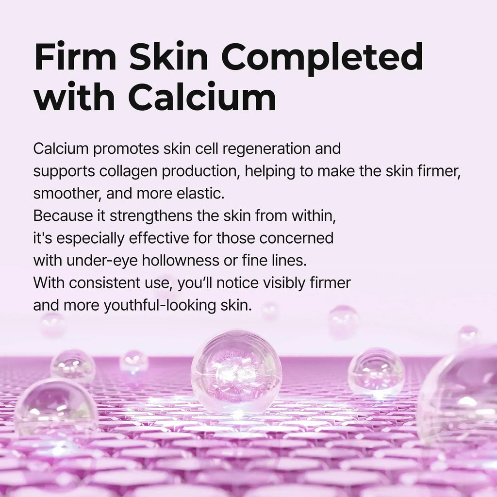 Firm skin completed with calcium — how calcium supports collagen