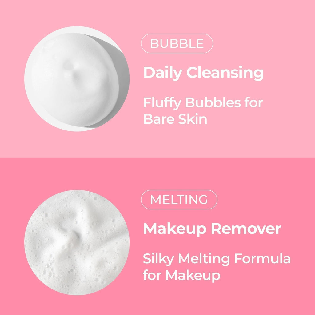 Melting Cleanser — daily cleansing bubbles and melting makeup removal