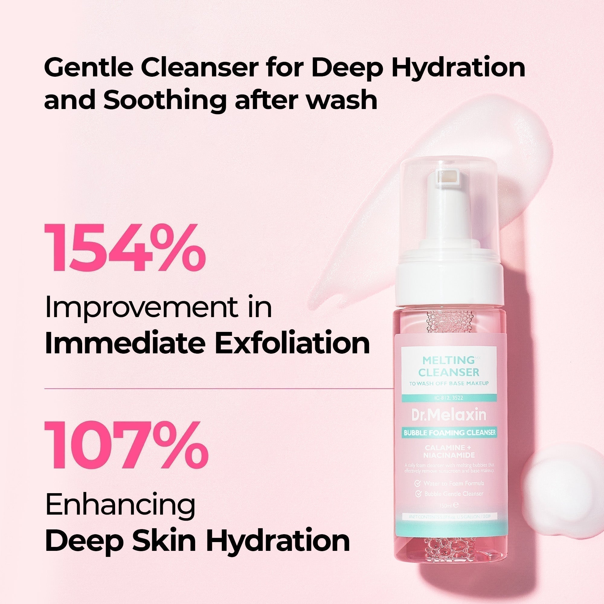 Melting Cleanser — 154% immediate exfoliation, 107% deep hydration